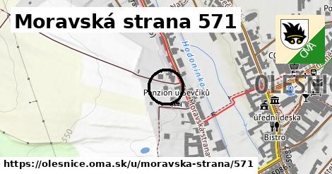 Moravská strana 571, Olešnice