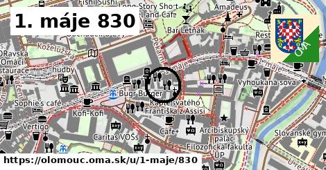 1. máje 830, Olomouc