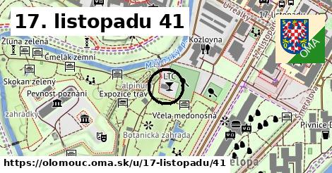 17. listopadu 41, Olomouc
