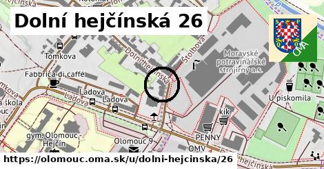 Dolní hejčínská 26, Olomouc