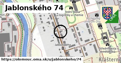 Jablonského 74, Olomouc