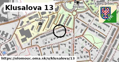 Klusalova 13, Olomouc