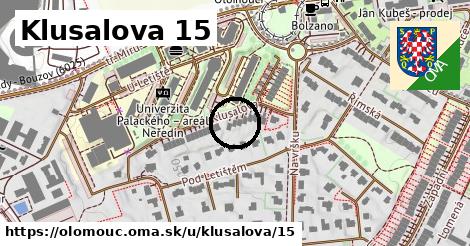 Klusalova 15, Olomouc