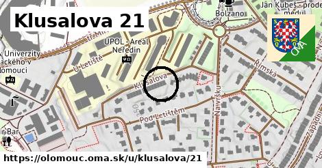 Klusalova 21, Olomouc