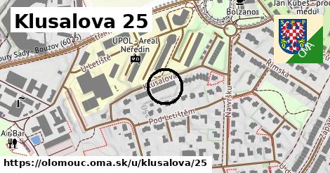 Klusalova 25, Olomouc