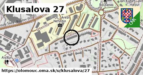 Klusalova 27, Olomouc