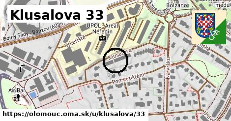 Klusalova 33, Olomouc