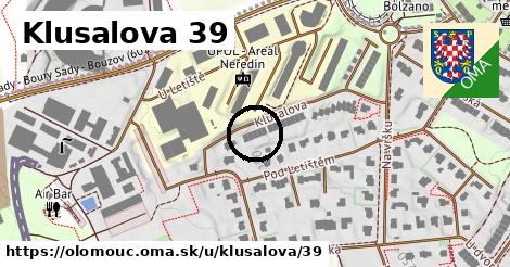 Klusalova 39, Olomouc