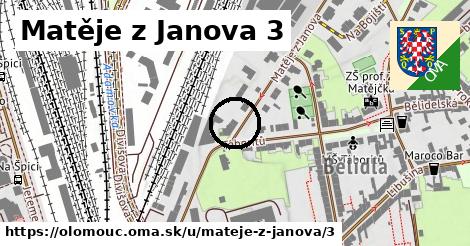 Matěje z Janova 3, Olomouc