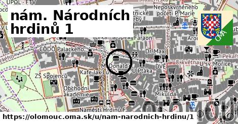 nám. Národních hrdinů 1, Olomouc