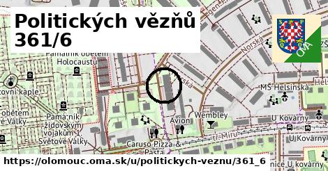 Politických vězňů 361/6, Olomouc
