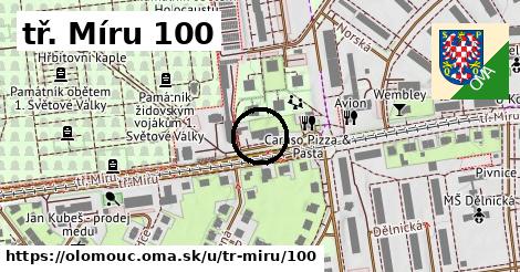 tř. Míru 100, Olomouc