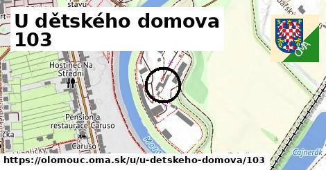 U dětského domova 103, Olomouc