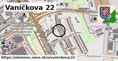 Vaníčkova 22, Olomouc