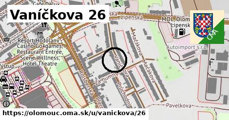 Vaníčkova 26, Olomouc