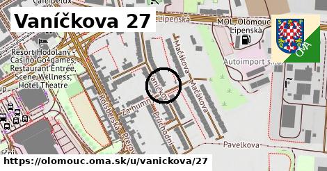 Vaníčkova 27, Olomouc