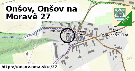 Onšov, Onšov na Moravě <span class="supisne">27</span>
