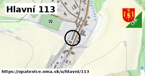 Hlavní 113, Opatovice