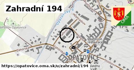 Zahradní 194, Opatovice