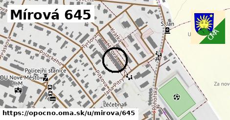 Mírová 645, Opočno