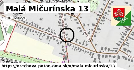 Malá Mičurínska 13, Orechová Potôň