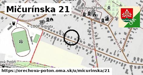 Mičurínska 21, Orechová Potôň