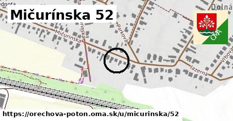 Mičurínska 52, Orechová Potôň