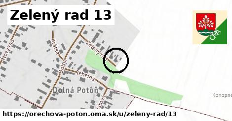 Zelený rad 13, Orechová Potôň