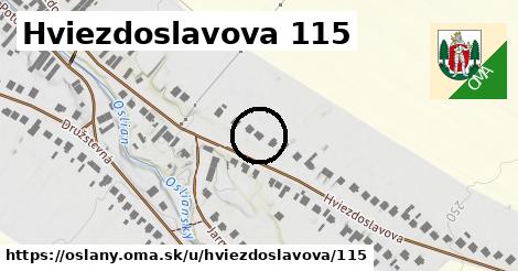 Hviezdoslavova 115, Oslany