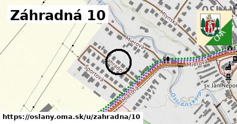 Záhradná 10, Oslany