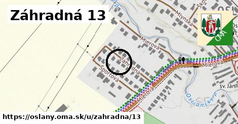 Záhradná 13, Oslany