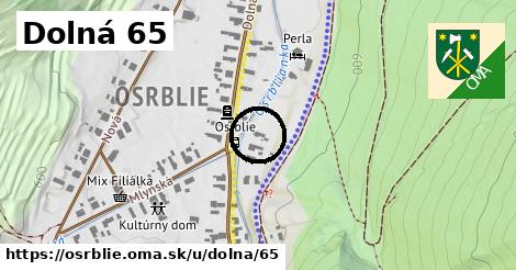 Dolná 65, Osrblie