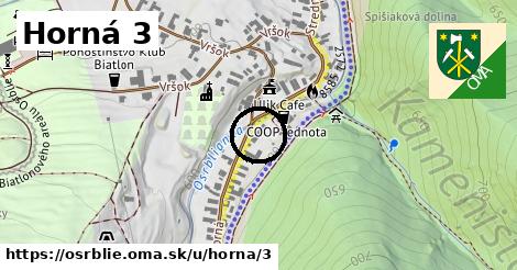 Horná 3, Osrblie