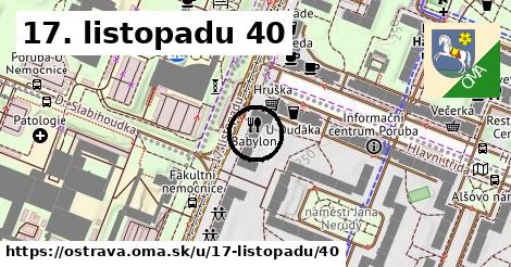 17. listopadu 40, Ostrava