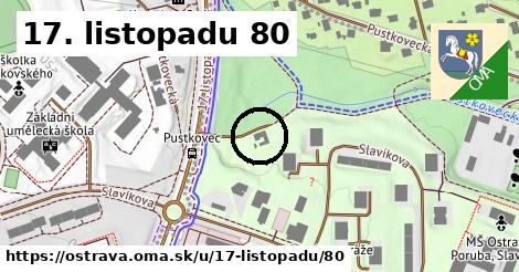 17. listopadu 80, Ostrava