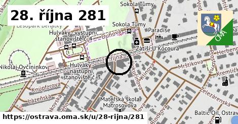 28. října 281, Ostrava