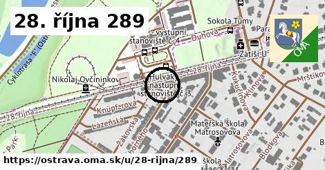 28. října 289, Ostrava