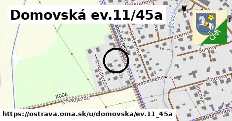 Domovská ev.11/45a, Ostrava