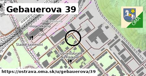 Gebauerova 39, Ostrava