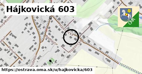 Hájkovická 603, Ostrava