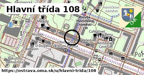 Hlavní třída 108, Ostrava