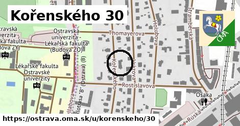 Kořenského 30, Ostrava