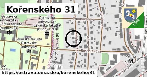 Kořenského 31, Ostrava