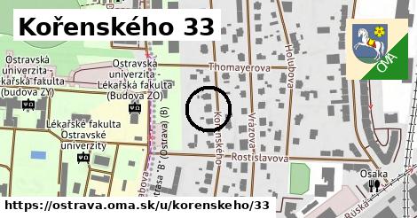 Kořenského 33, Ostrava