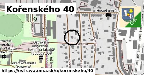 Kořenského 40, Ostrava