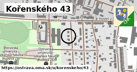 Kořenského 43, Ostrava