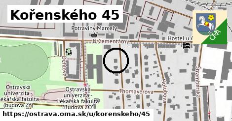 Kořenského 45, Ostrava