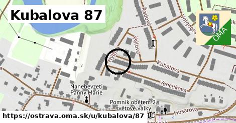 Kubalova 87, Ostrava