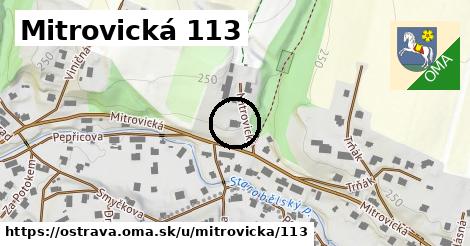 Mitrovická 113, Ostrava