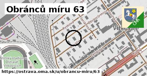 Obránců míru 63, Ostrava